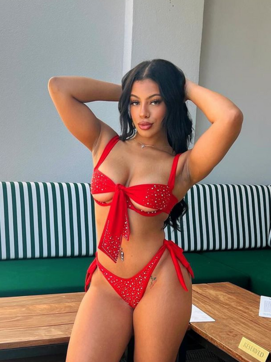 10B Set Moño With Stones - Made to order