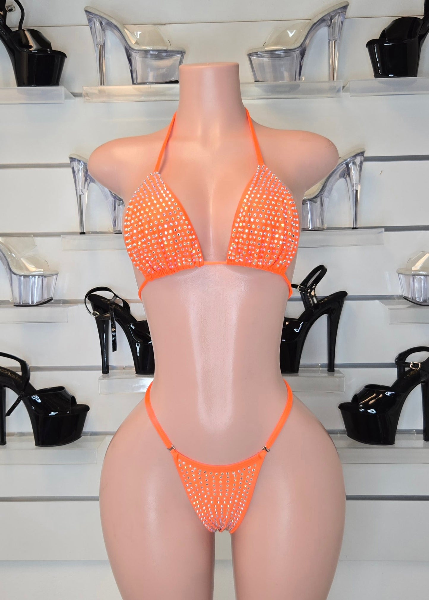 10B Stripper Set Sisi with Stones – 2 cm Back Thread Adjusters