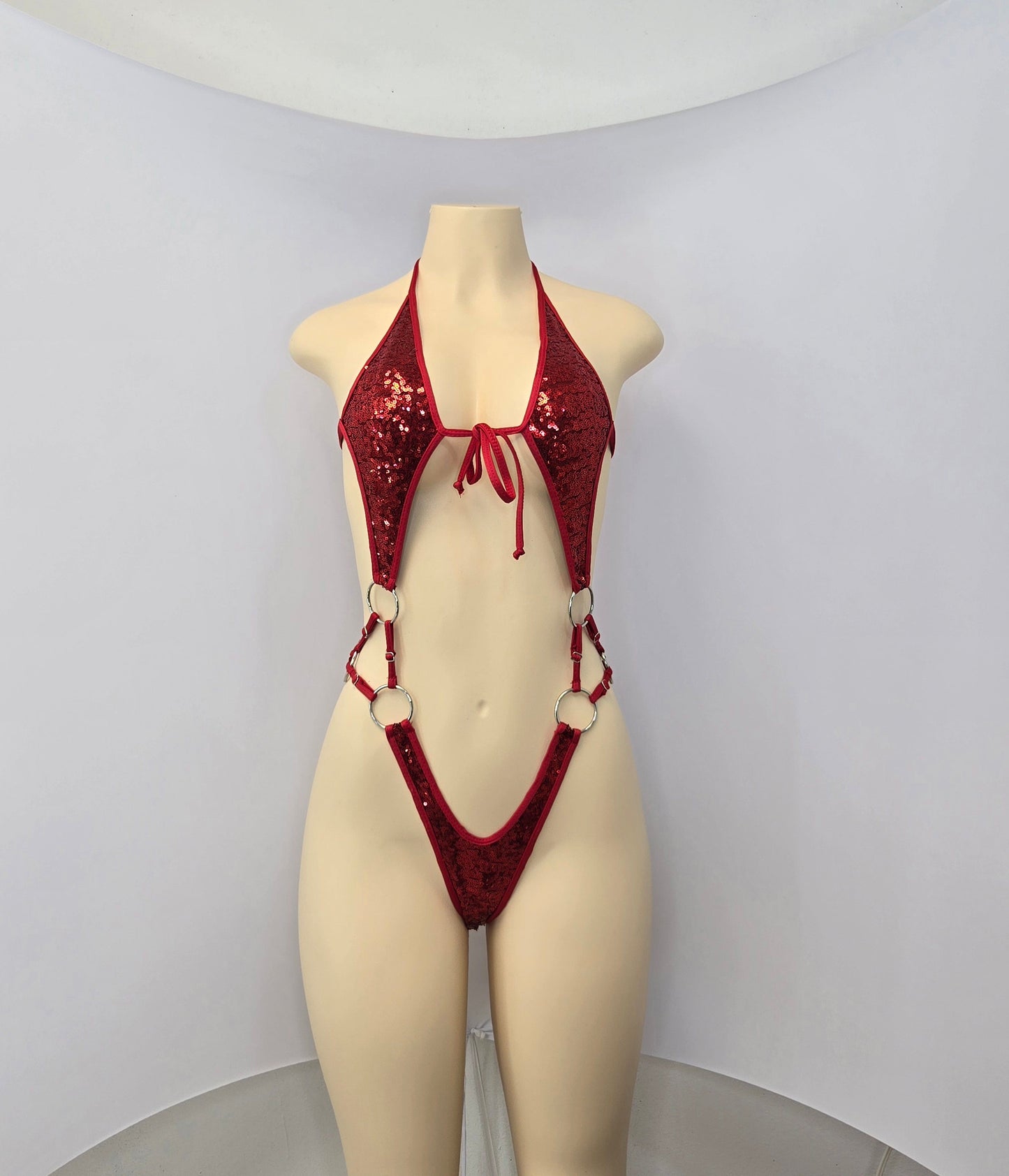 10F Body Candela with three rings on the sides of the waist Without Stones - Made to order