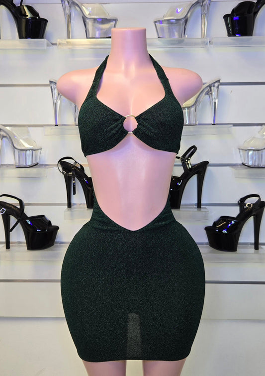 7F DEMMY Short Dress | Handmade Neon Stagewear (Without Stones) - Made to order