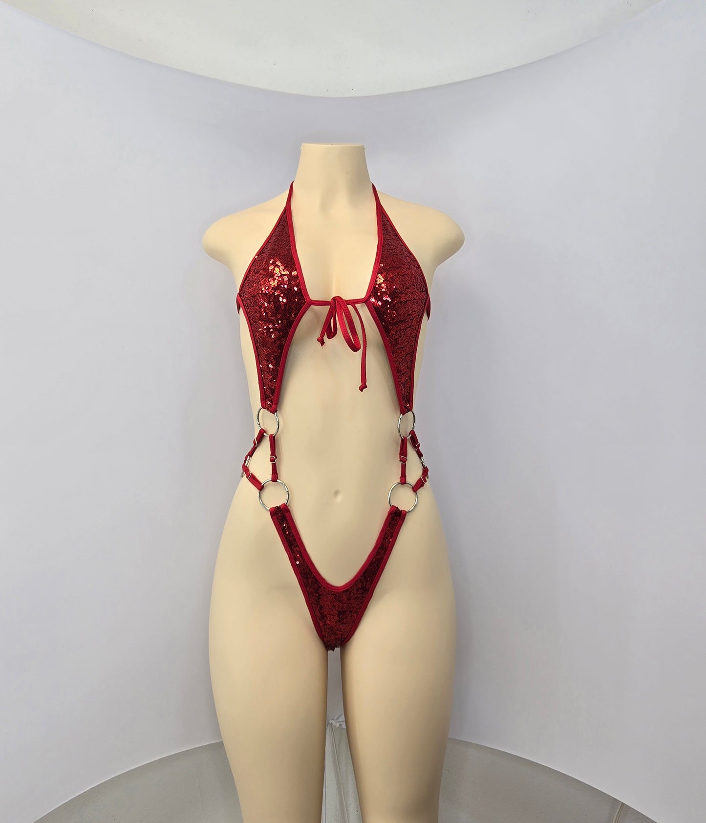 2A Body Candela with three rings on the sides of the waist Without Stones - On Request