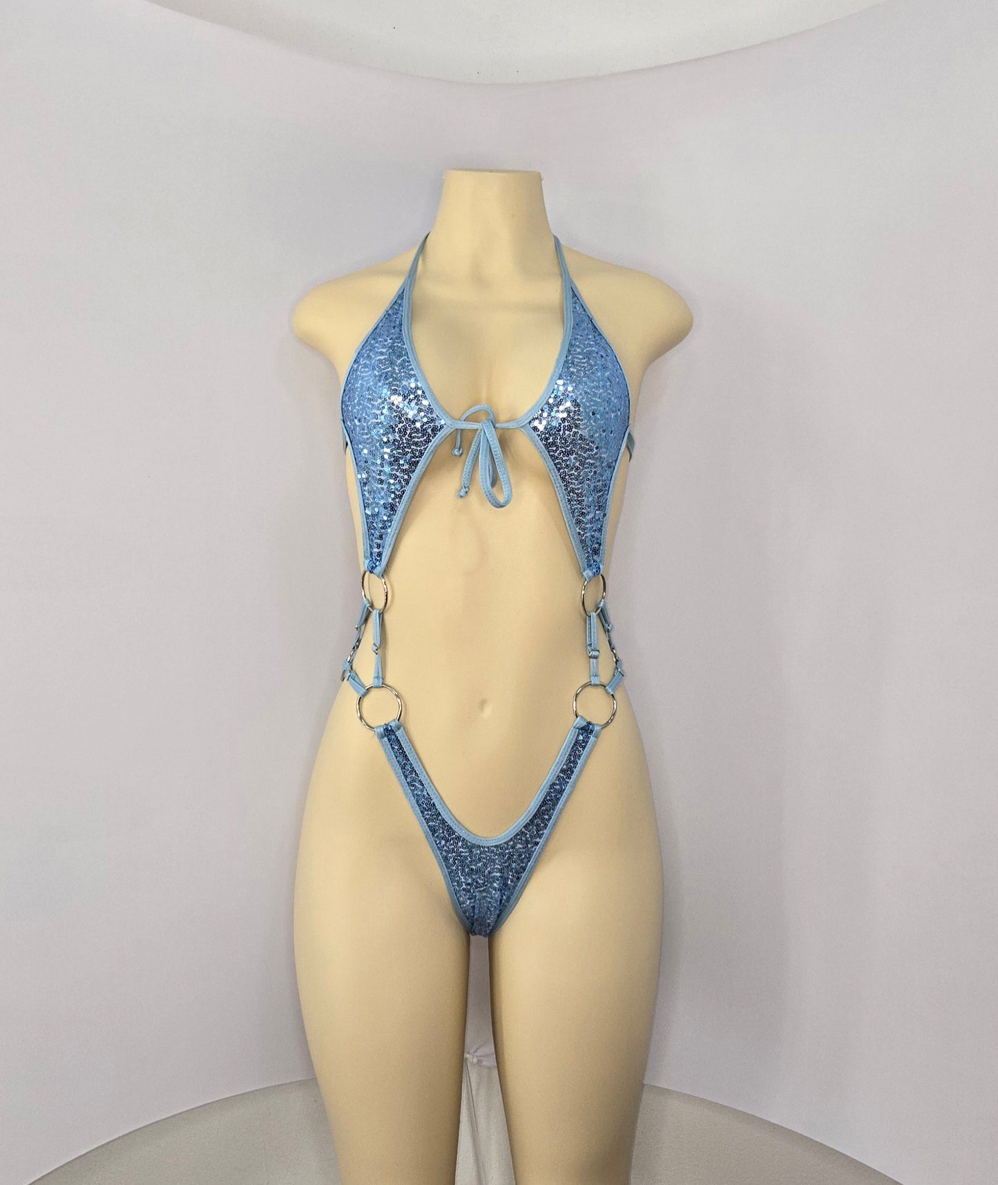 2A Body Candela with three rings on the sides of the waist Without Stones - On Request