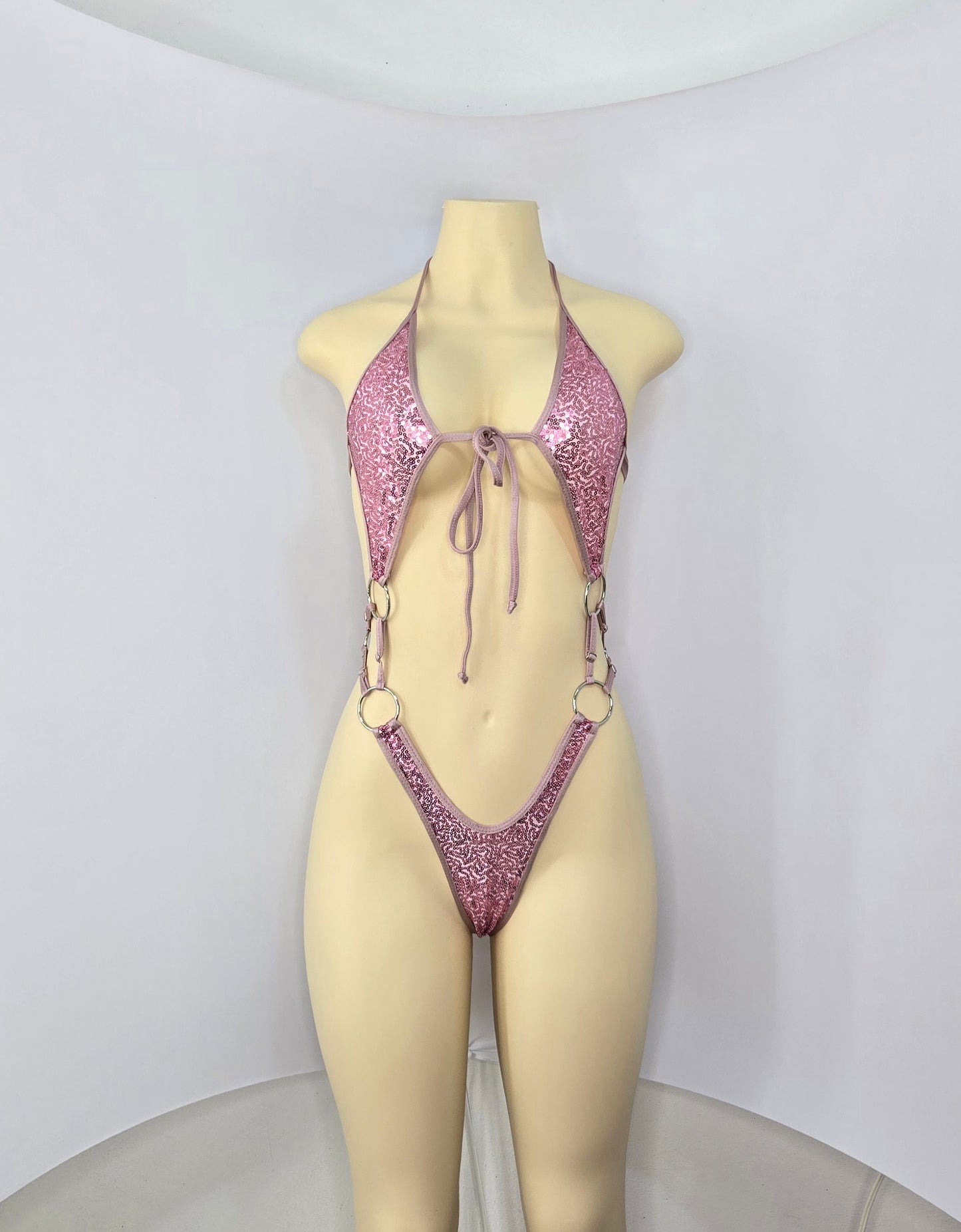 2A Body Candela with three rings on the sides of the waist Without Stones - On Request