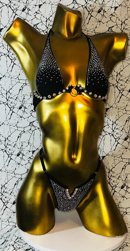 10A Set Media Luna with Stones