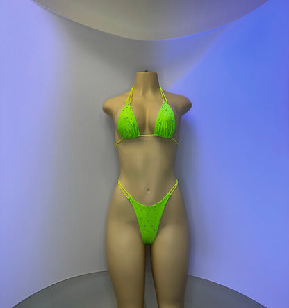 10B Set Susi 2– Rhinestone Micro Bikini – Stripper Dancewear for Women – Stage & Clubwear Outfit  King Thong grupo 2