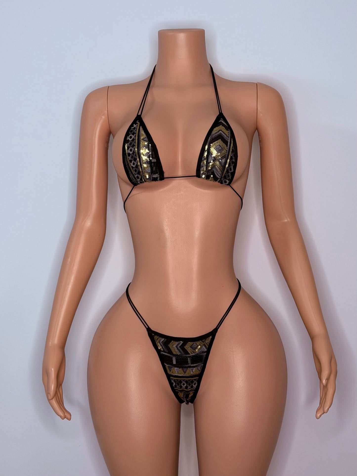 10B Set candy – Rhinestone Micro Bikini – Stripper Dancewear for Women – Stage & Clubwear Outfit  King Thong