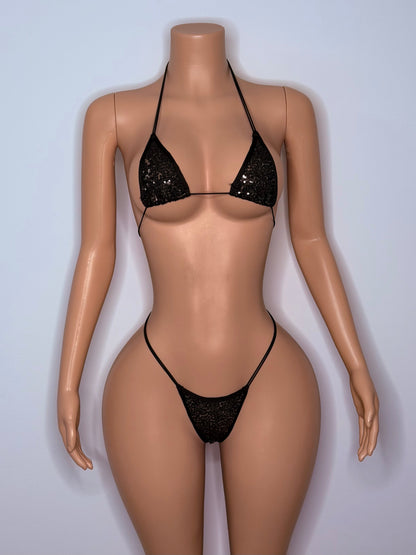 10B Set candy – Rhinestone Micro Bikini – Stripper Dancewear for Women – Stage & Clubwear Outfit  King Thong - Made to order