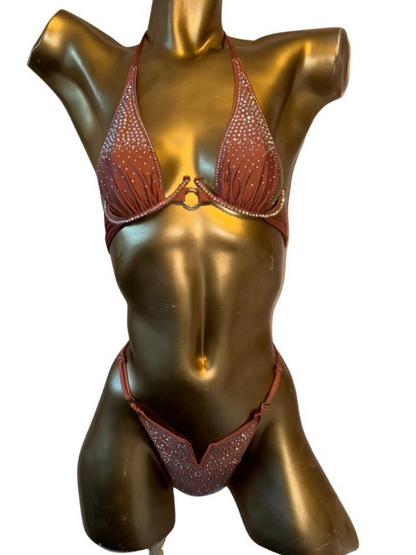 10A Set Media Luna with Stones