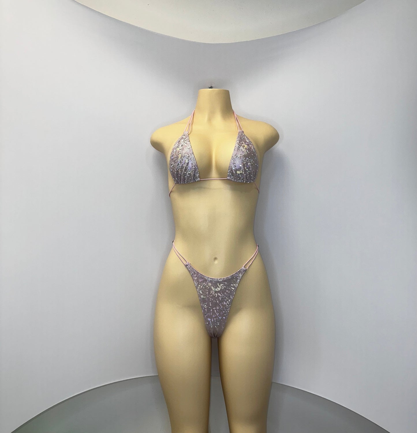 10B Set Susi XL – Rhinestone Micro Bikini – Stripper Dancewear for Women – Stage & Clubwear Outfit  King Thong - Made to order