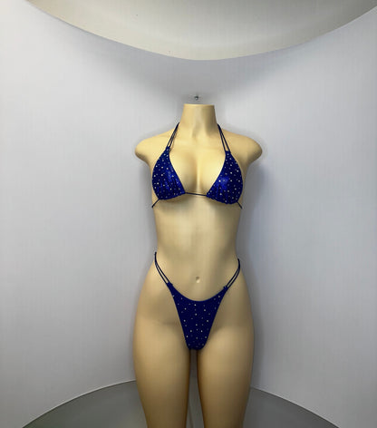 10B Set Susi 2– Rhinestone Micro Bikini – Stripper Dancewear for Women – Stage & Clubwear Outfit  King Thong grupo 2 - Made to order