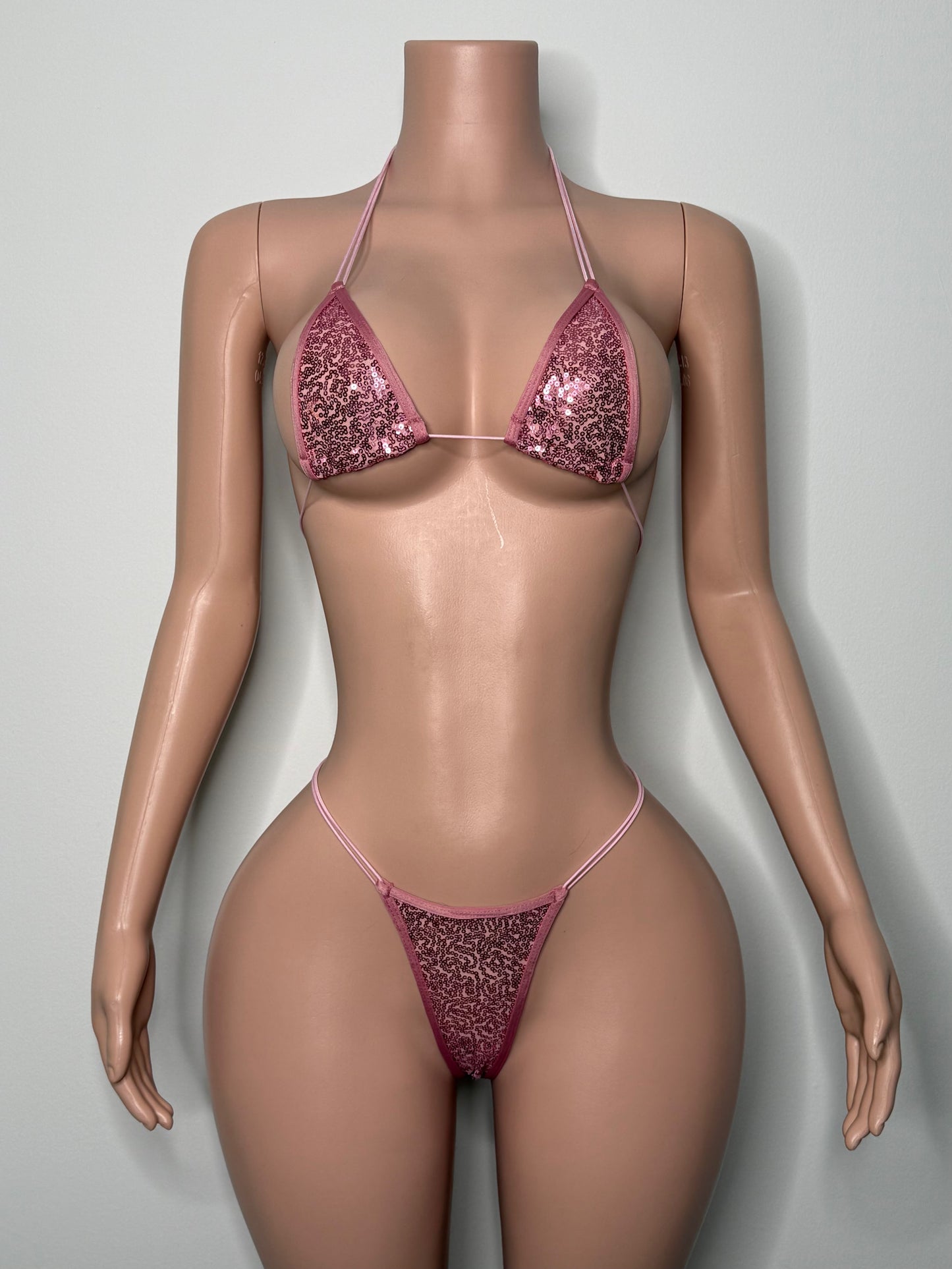 10B Set Candy – Rhinestone Micro Bikini – Exotic Dancer Stagewear for Women – Stage & Clubwear King Thong