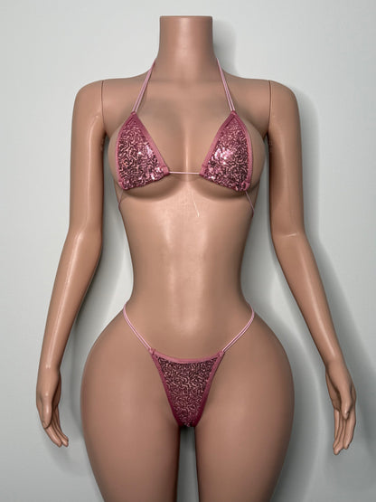 10B Set Candy – Rhinestone Micro Bikini – Exotic Dancer Stagewear for Women – Stage & Clubwear King Thong