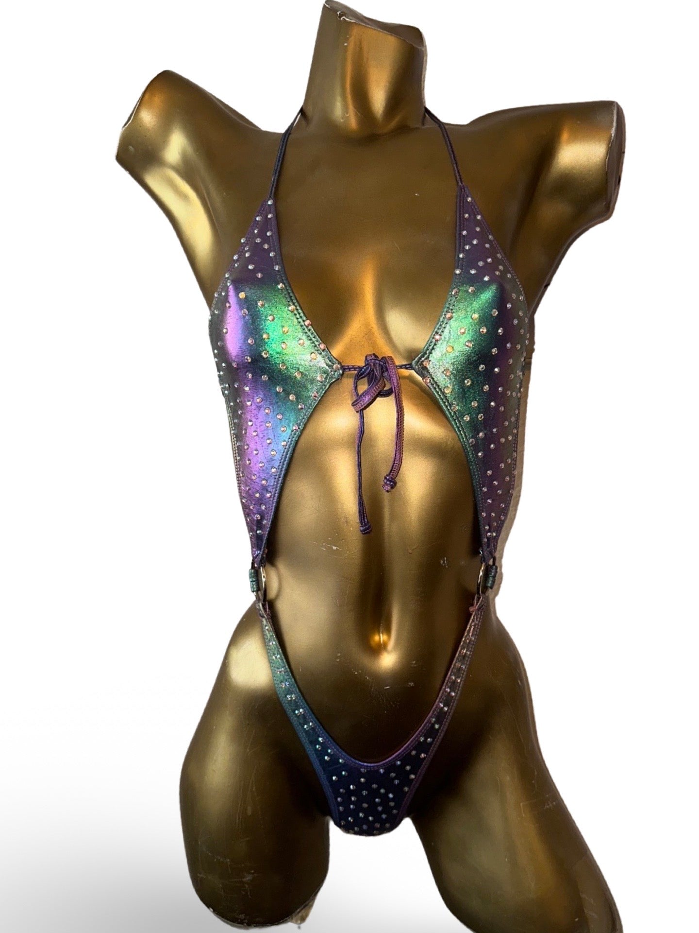 10A Body with Two Rings, With Stones - Made to order