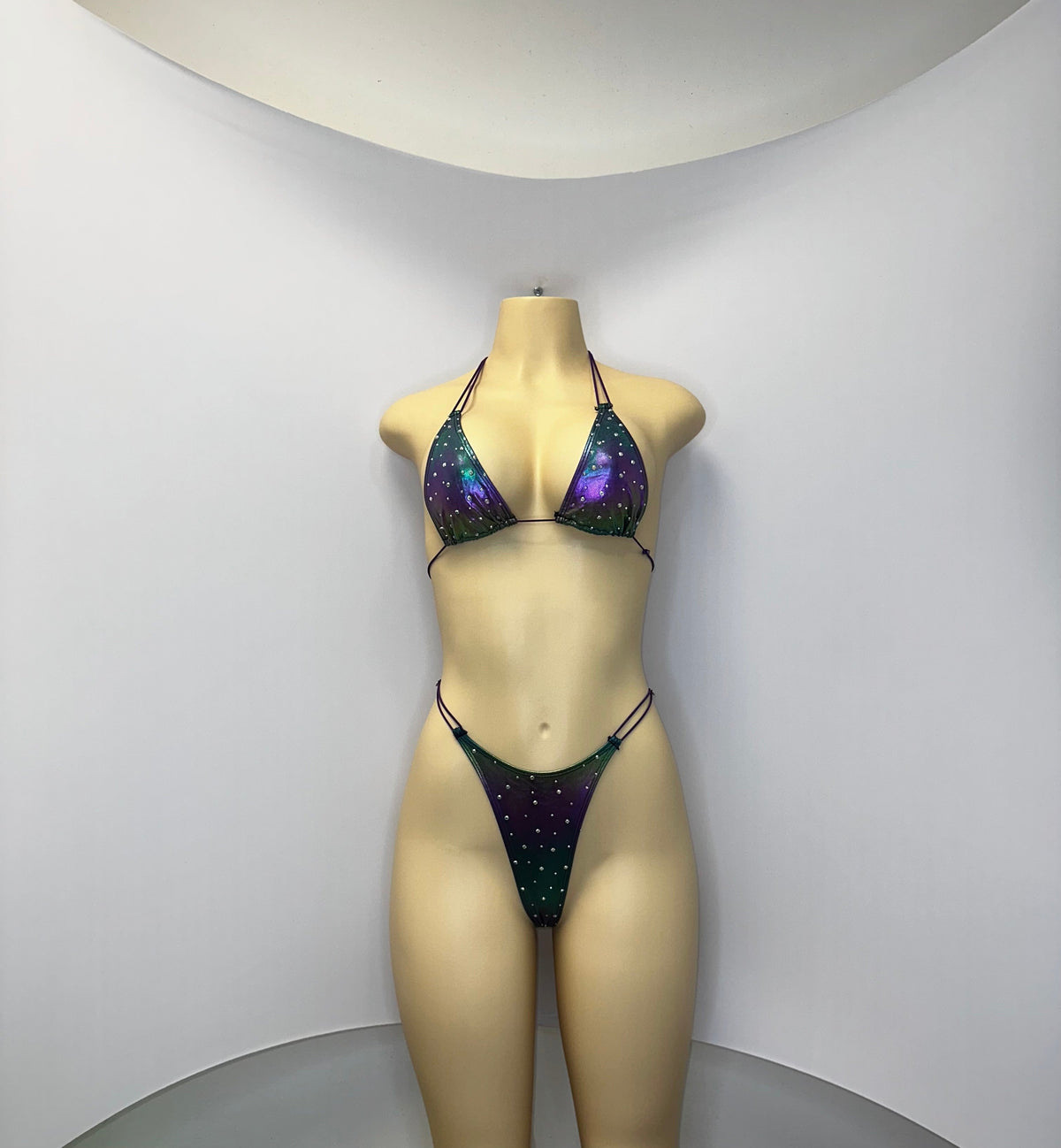 10B Set Susi 2– Rhinestone Micro Bikini – Stripper Dancewear for Women – Stage & Clubwear Outfit  King Thong grupo 2