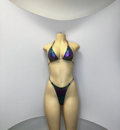 10B Set Susi 2– Rhinestone Micro Bikini – Stripper Dancewear for Women – Stage & Clubwear Outfit  King Thong grupo 2
