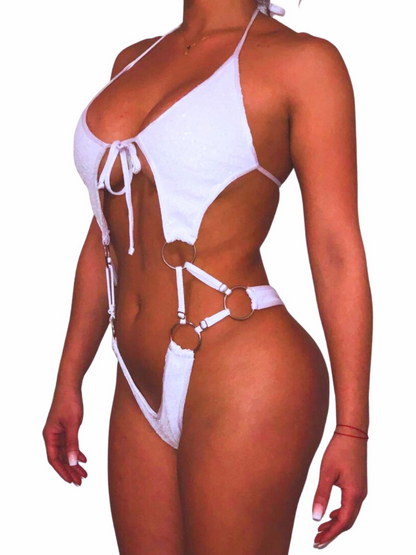 2A Body Candela with three rings on the sides of the waist Without Stones - On Request