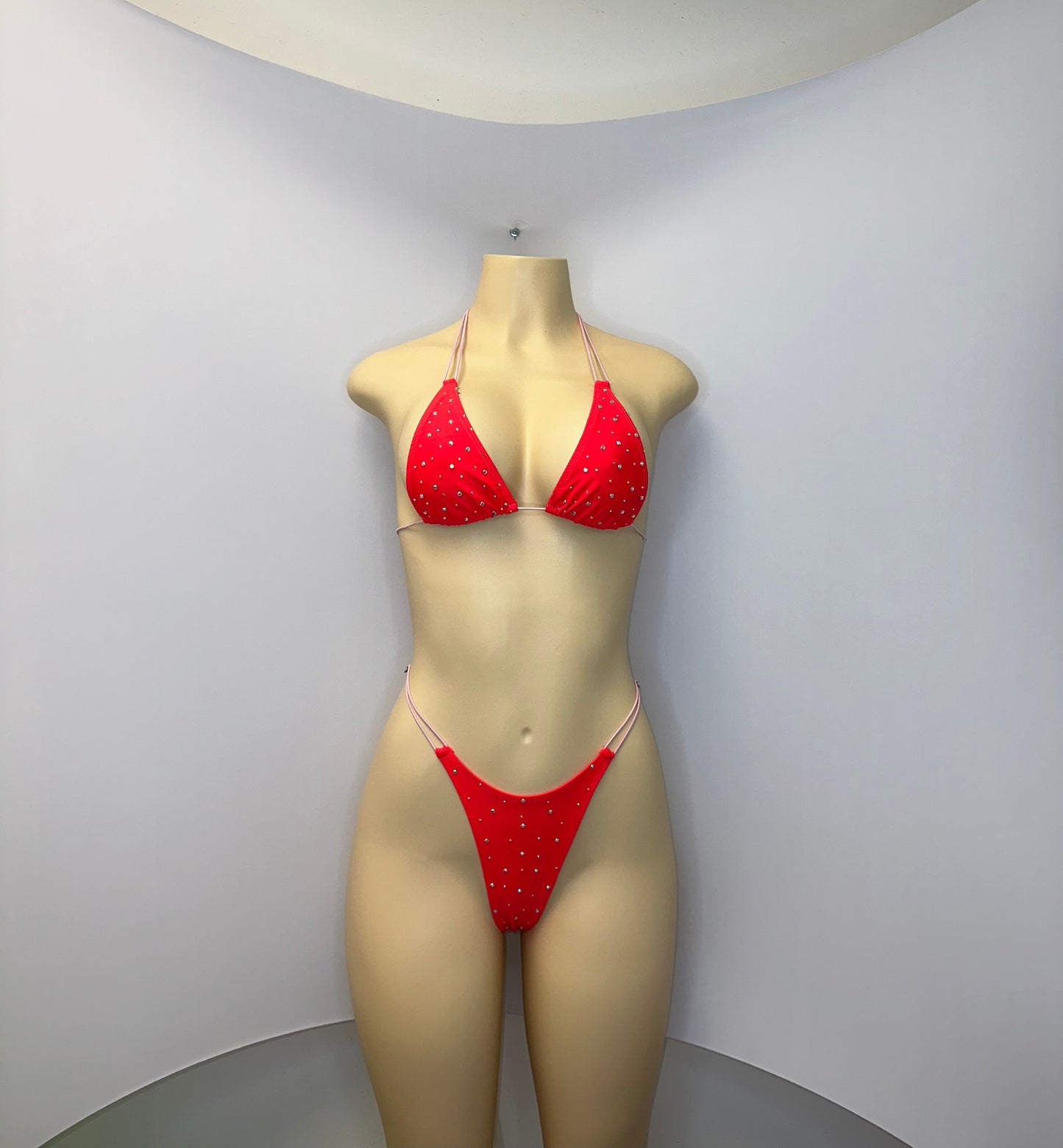 10B Set Susi XL – Rhinestone Micro Bikini – Stripper Dancewear for Women – Stage & Clubwear Outfit  King Thong - Made to order