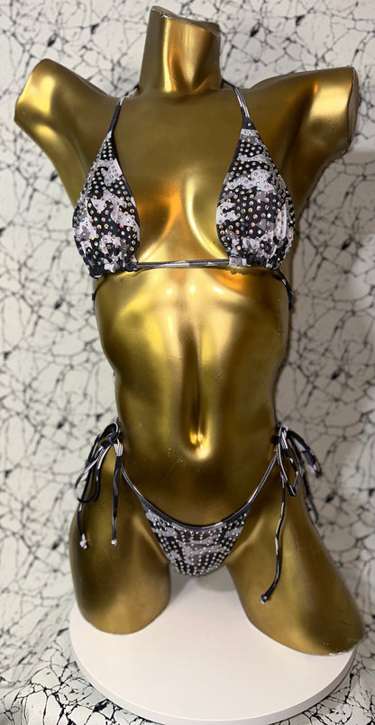 1A2 Set Sisi New with 2 cm back Thread with tie, With Stones - On Request