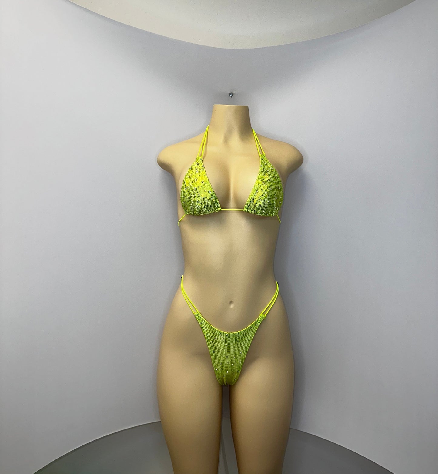10B Set Susi XL – Rhinestone Micro Bikini – Stripper Dancewear for Women – Stage & Clubwear Outfit  King Thong - Made to order