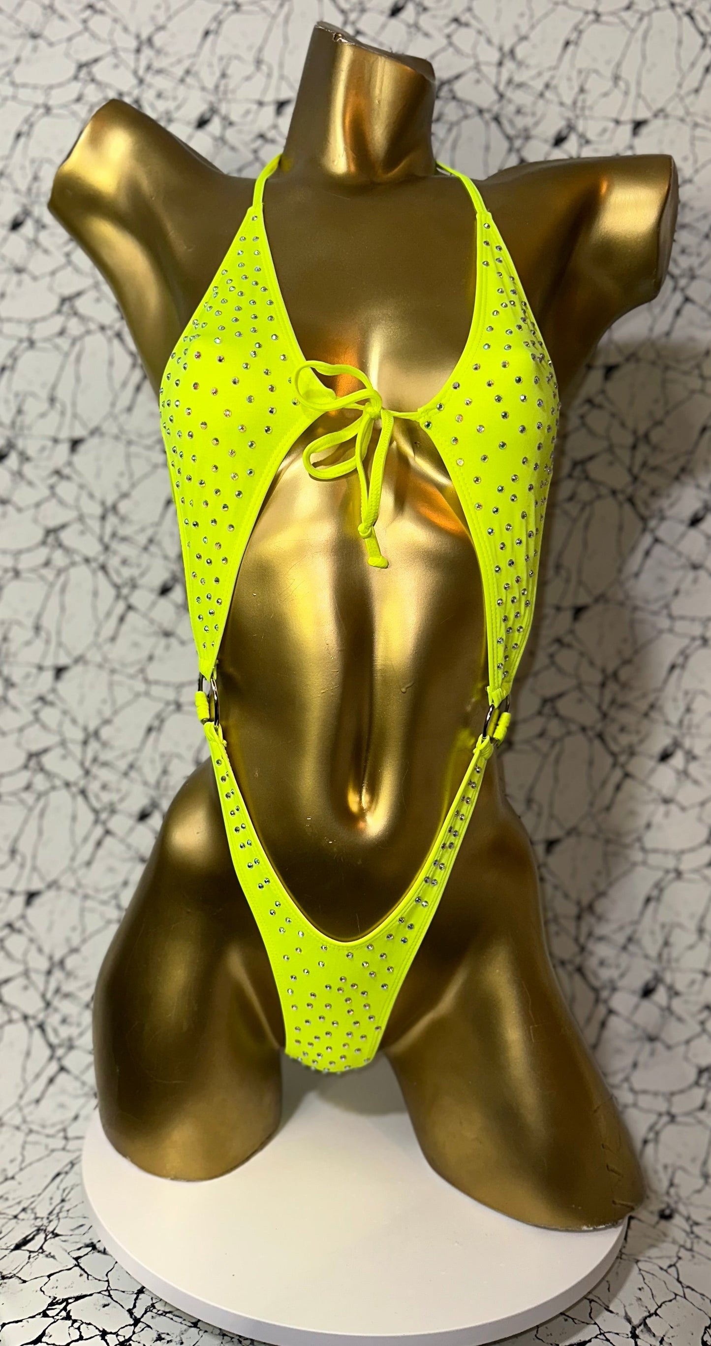 10A Body with Two Rings, With Stones - Made to order