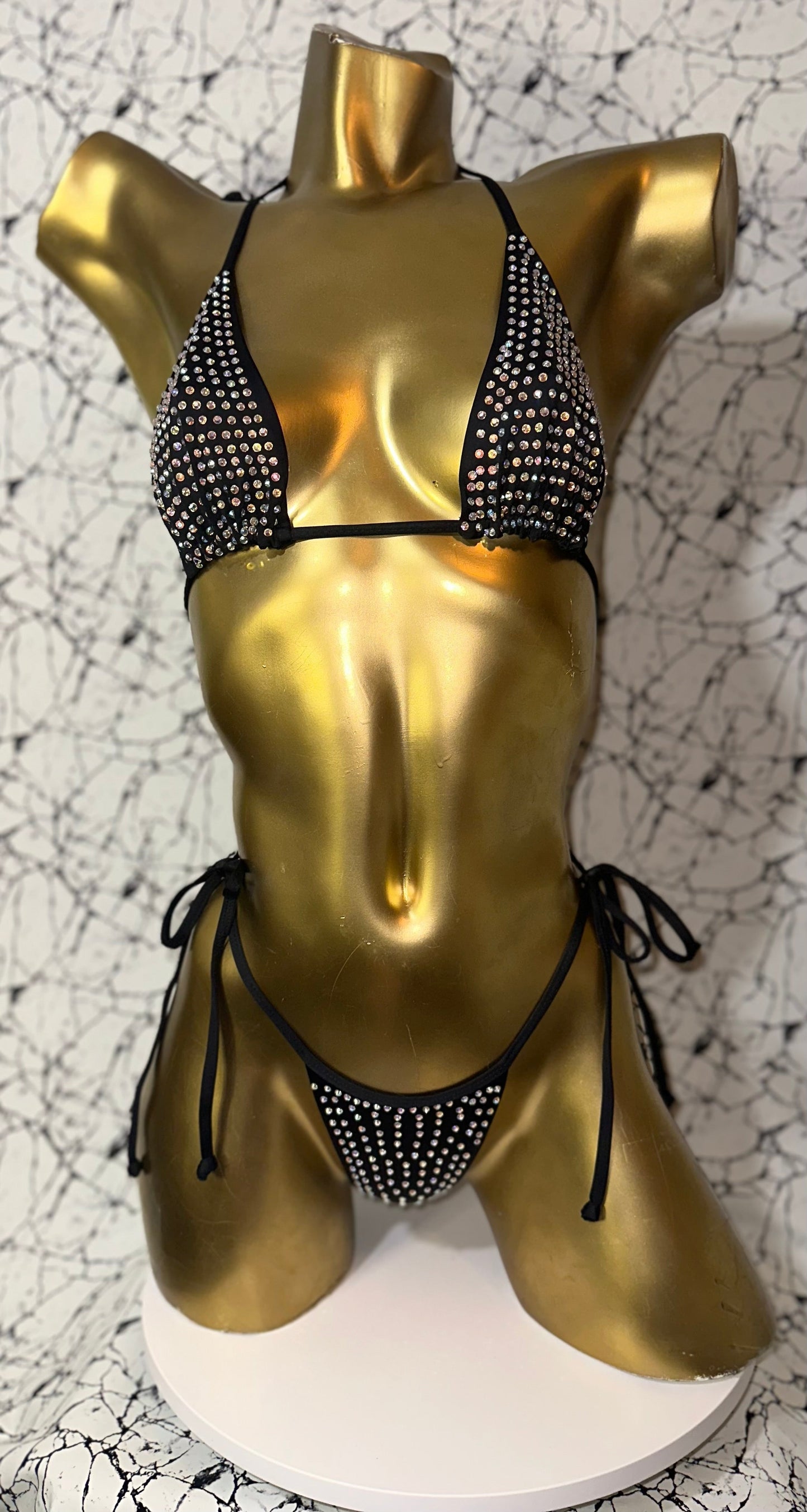 10B Set Sisi New with 2 cm back Thread with tie, With Stones
