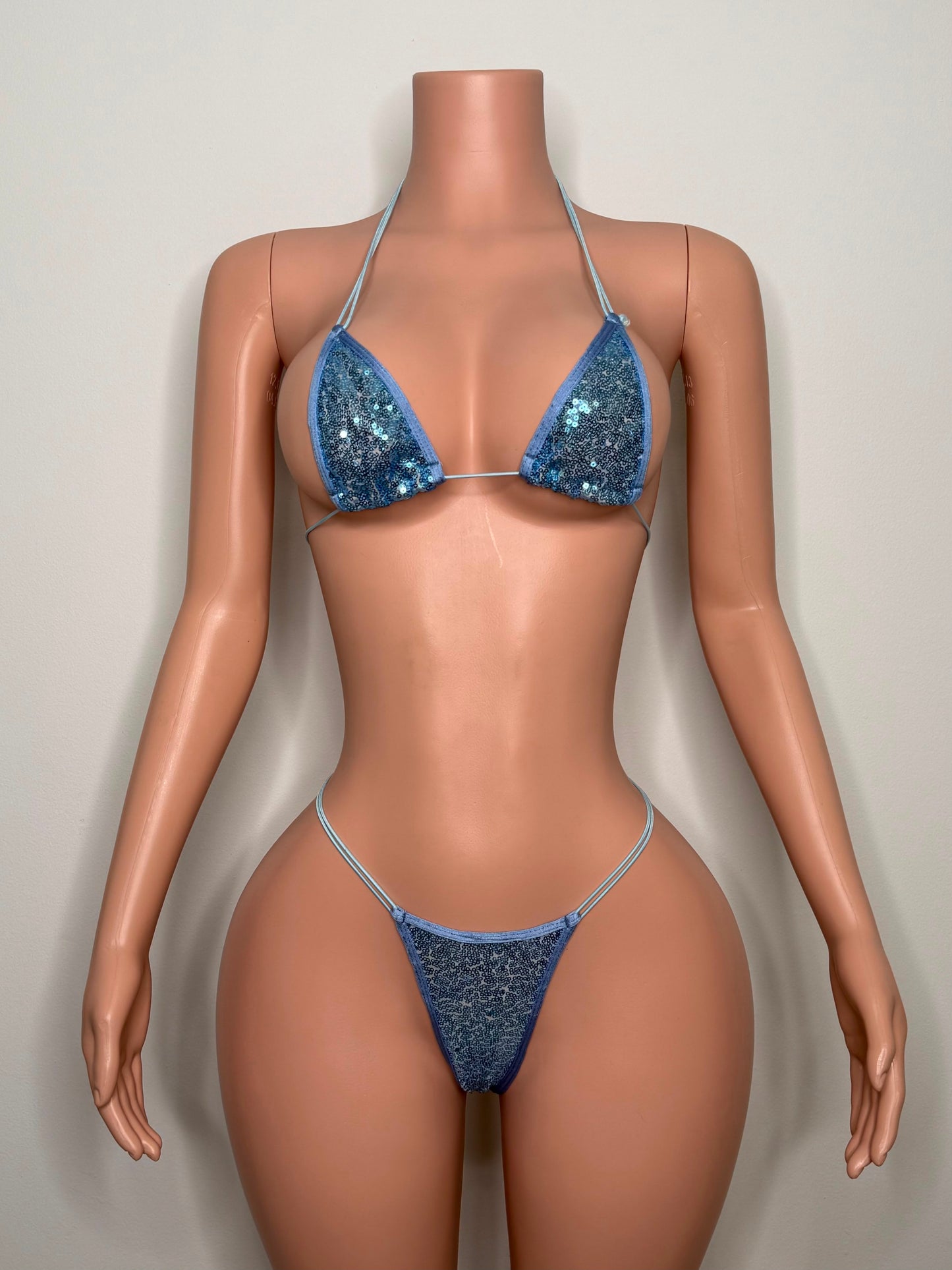 10B Set Candy – Rhinestone Micro Bikini – Exotic Dancer Stagewear for Women – Stage & Clubwear King Thong
