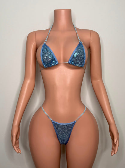 10B Set Candy – Rhinestone Micro Bikini – Exotic Dancer Stagewear for Women – Stage & Clubwear King Thong