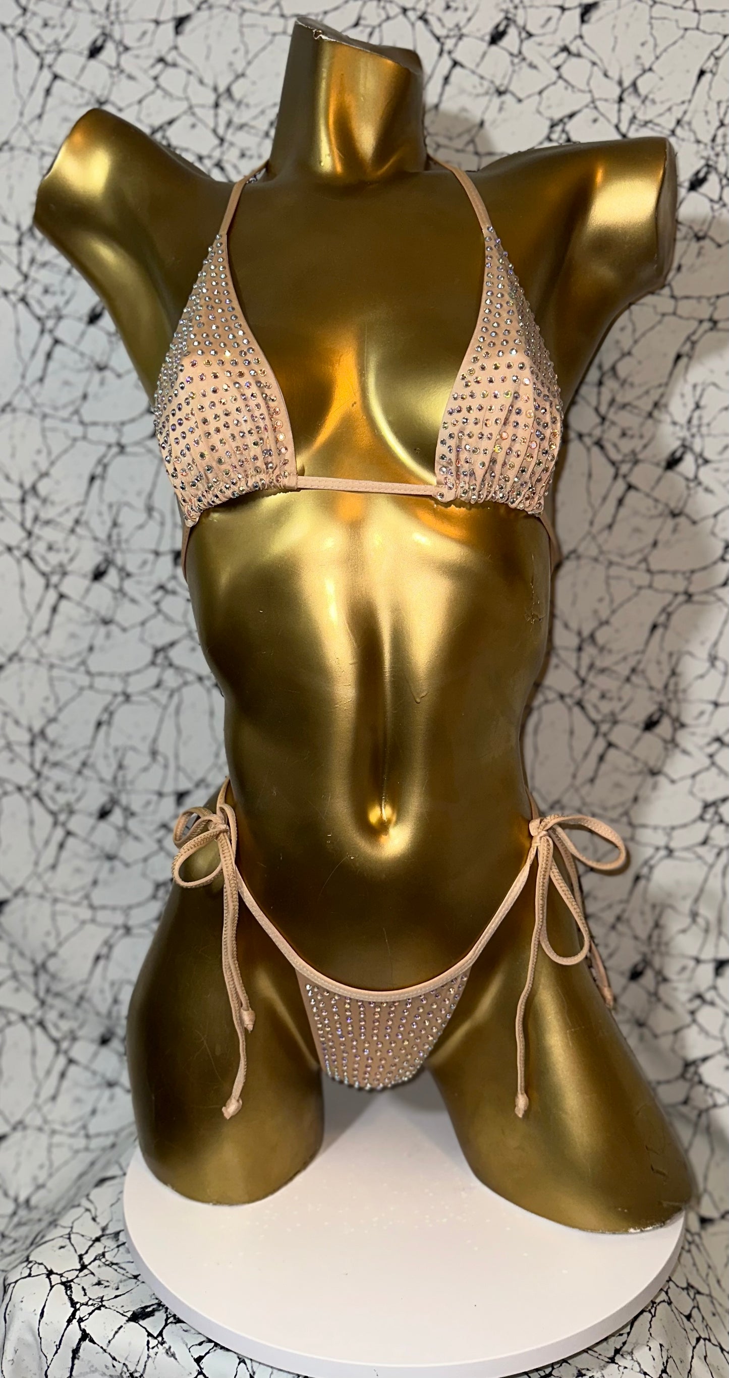 1A2 Set Sisi New with 2 cm back Thread with tie, With Stones - On Request