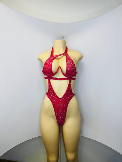 10A Body Sandra – Stripper Bodysuit, Rhinestone Stagewear, Dance Outfit - Made to order