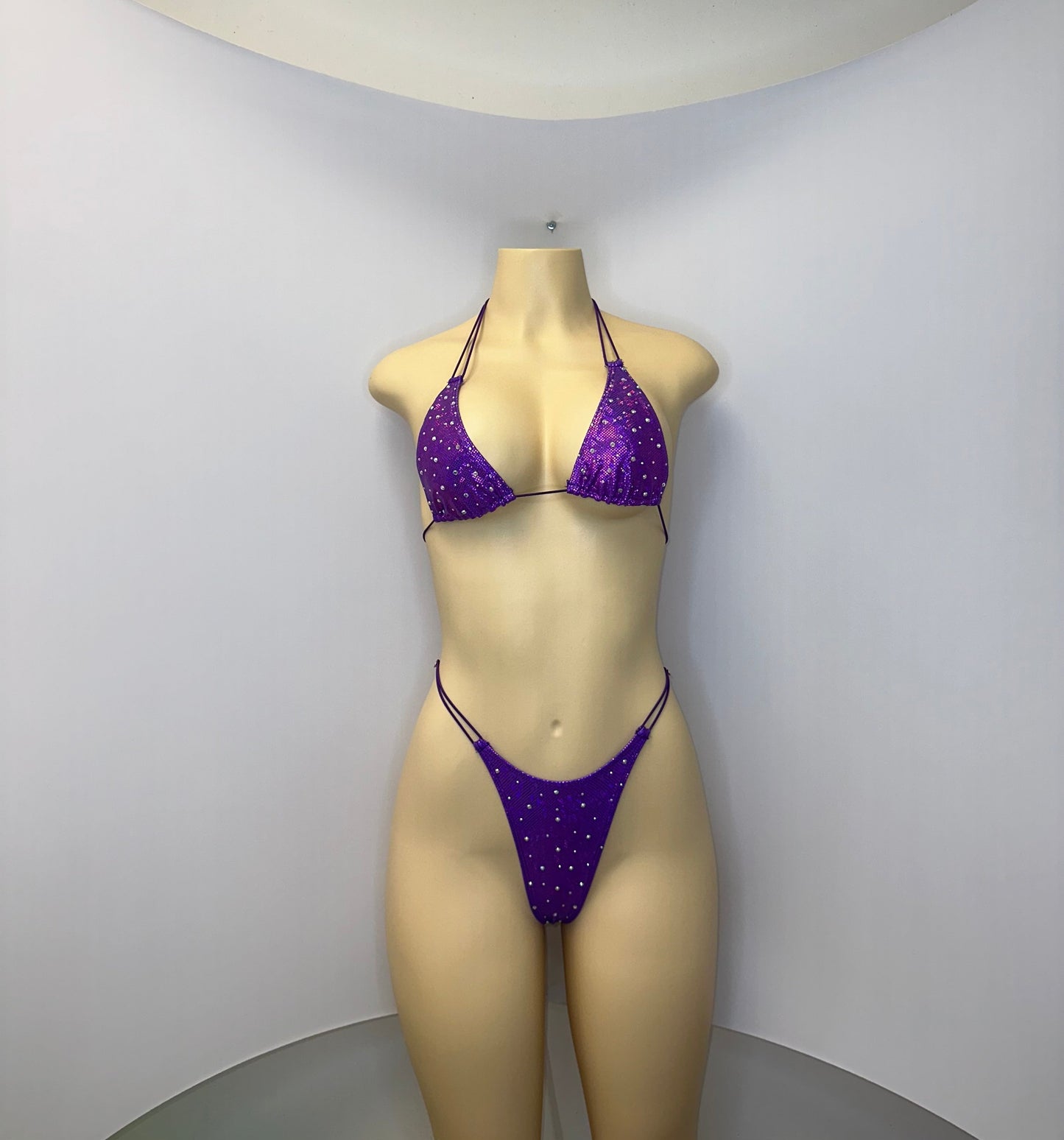 10B Set Susi 2– Rhinestone Micro Bikini – Stripper Dancewear for Women – Stage & Clubwear Outfit  King Thong grupo 2 - Made to order