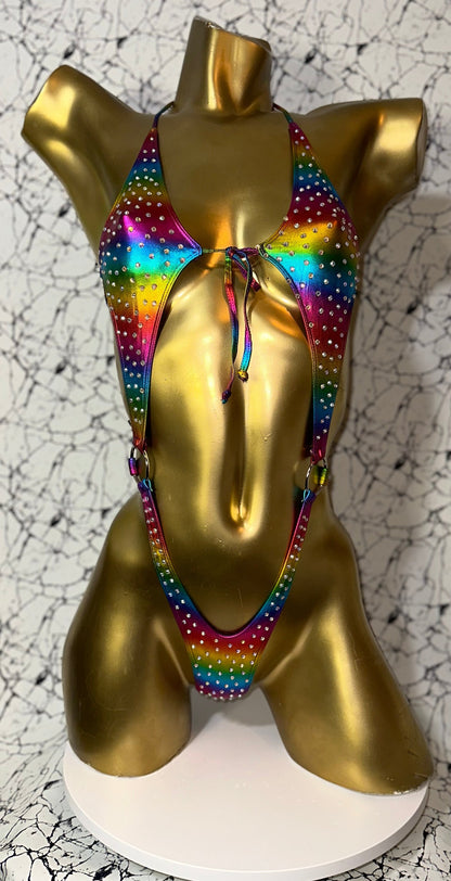 10A Body with Two Rings, With Stones - Made to order