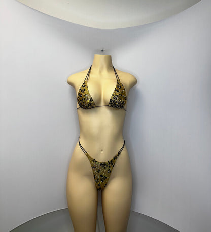 10B Set Susi XL – Rhinestone Micro Bikini – Stripper Dancewear for Women – Stage & Clubwear Outfit  King Thong - Made to order