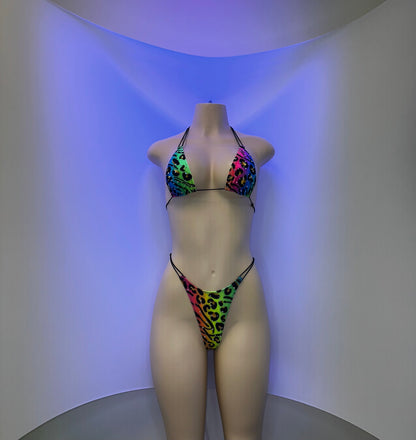 10B Set Susi 2– Rhinestone Micro Bikini – Stripper Dancewear for Women – Stage & Clubwear Outfit  King Thong grupo 2 - Made to order