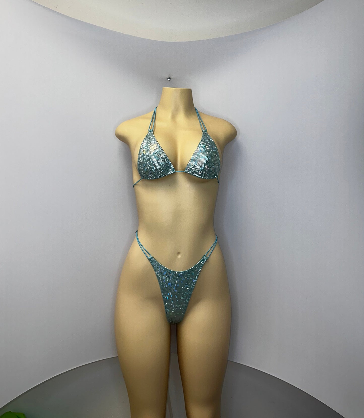10B Set Susi – Rhinestone Micro Bikini – Stripper Dancewear for Women – Stage & Clubwear Outfit  King Thong