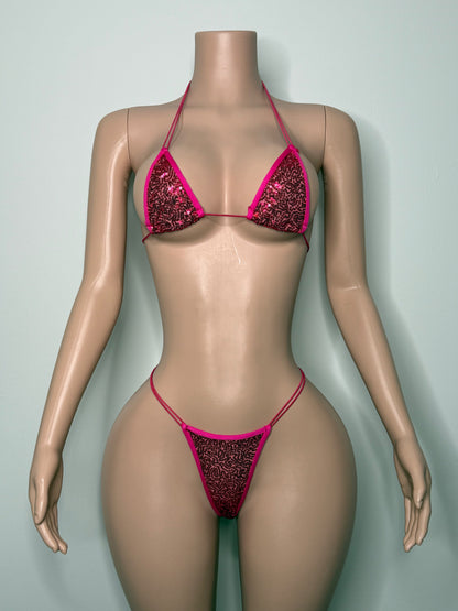 10B Set Candy – Rhinestone Micro Bikini – Exotic Dancer Stagewear for Women – Stage & Clubwear King Thong