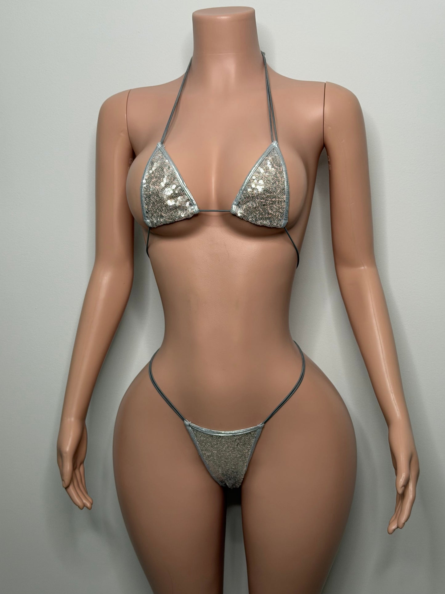 10B Set Candy – Rhinestone Micro Bikini – Exotic Dancer Stagewear for Women – Stage & Clubwear King Thong