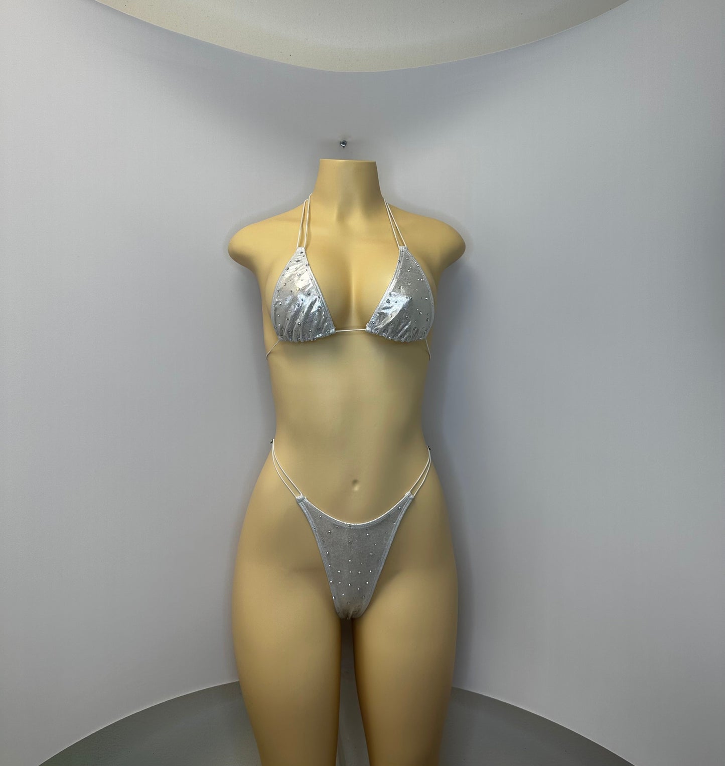 10B Set Susi XL – Rhinestone Micro Bikini – Stripper Dancewear for Women – Stage & Clubwear Outfit  King Thong - Made to order