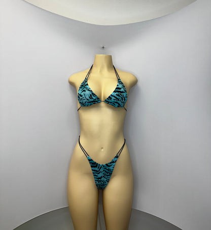 10B Set Susi XL – Rhinestone Micro Bikini – Stripper Dancewear for Women – Stage & Clubwear Outfit  King Thong - Made to order