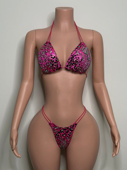 10B Set Susi XL– Rhinestone Micro Bikini – Stripper Dancewear for Women – Stage & Clubwear Outfit  King Thong