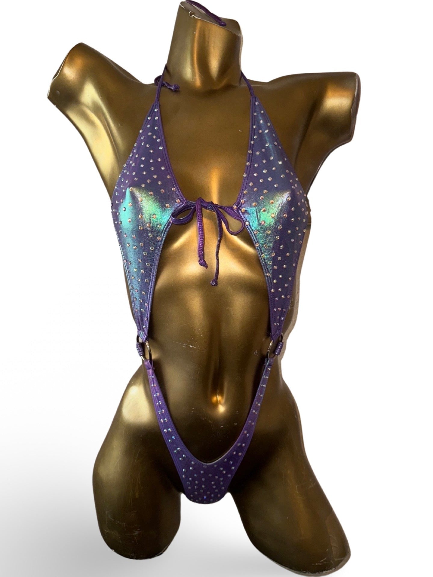 10A Body with Two Rings, With Stones - Made to order