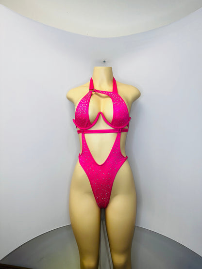 11M Body Sandra – Stripper Bodysuit, Rhinestone Stagewear, Dance Outfit - On Request