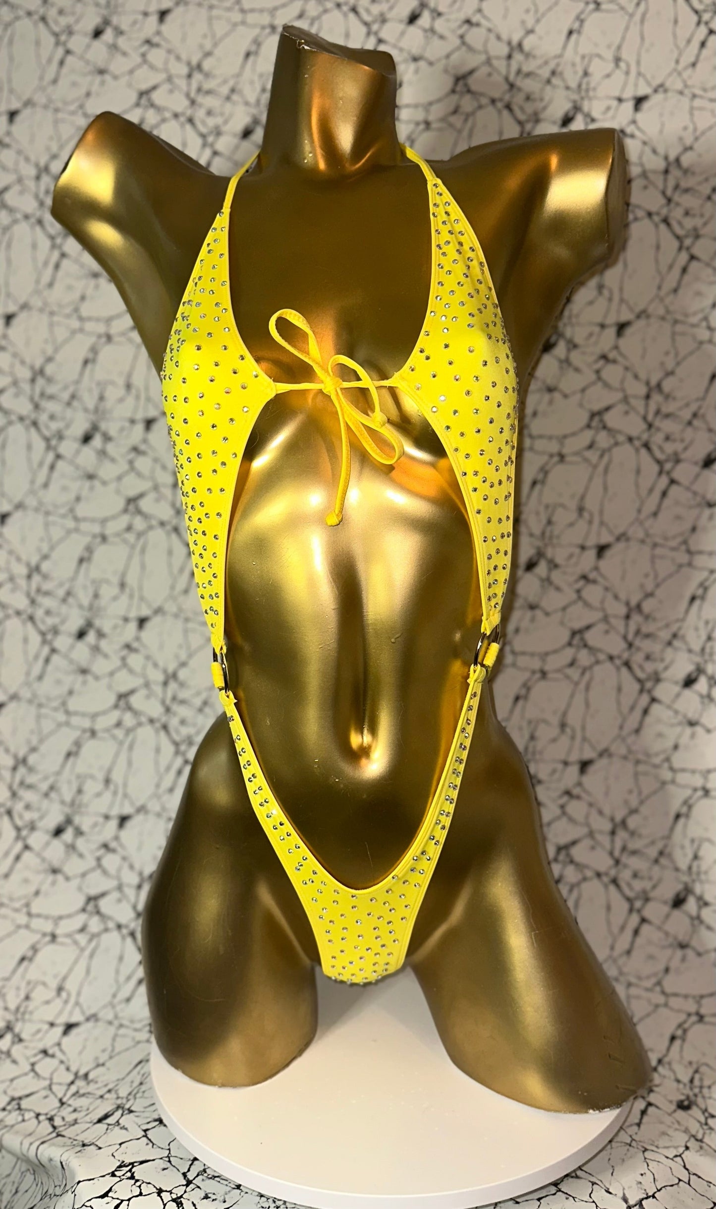 10A Body with Two Rings, With Stones - Made to order