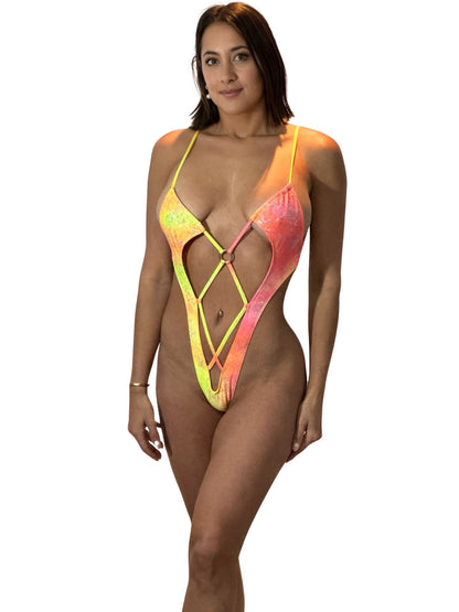 3K Body Aitana in hologram fabric, Without Stones - On Request