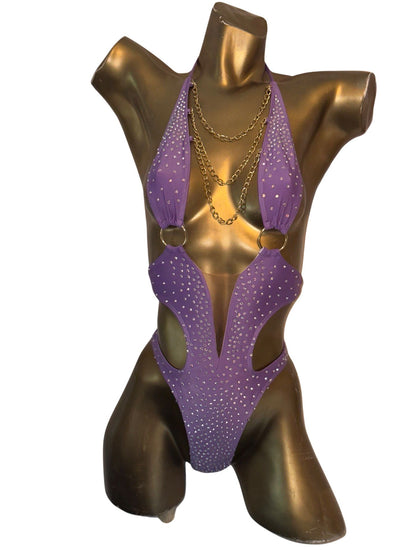 1L Body Bella with Chain and Two Rings, With Stones - On Request