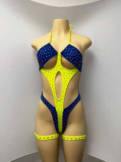 10A Body doble With Stones - Made to order