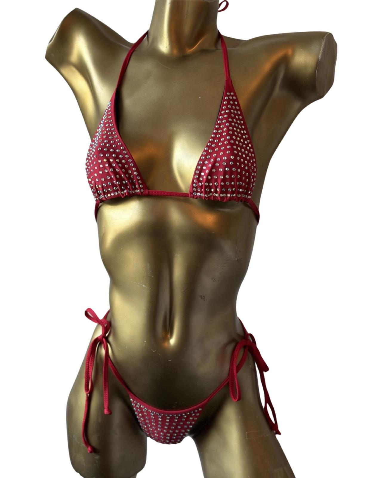 1A2 Set Sisi New with 2 cm back Thread with tie, With Stones - On Request