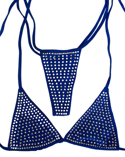 1A2 Set Sisi New with 2 cm back Thread with tie, With Stones - On Request