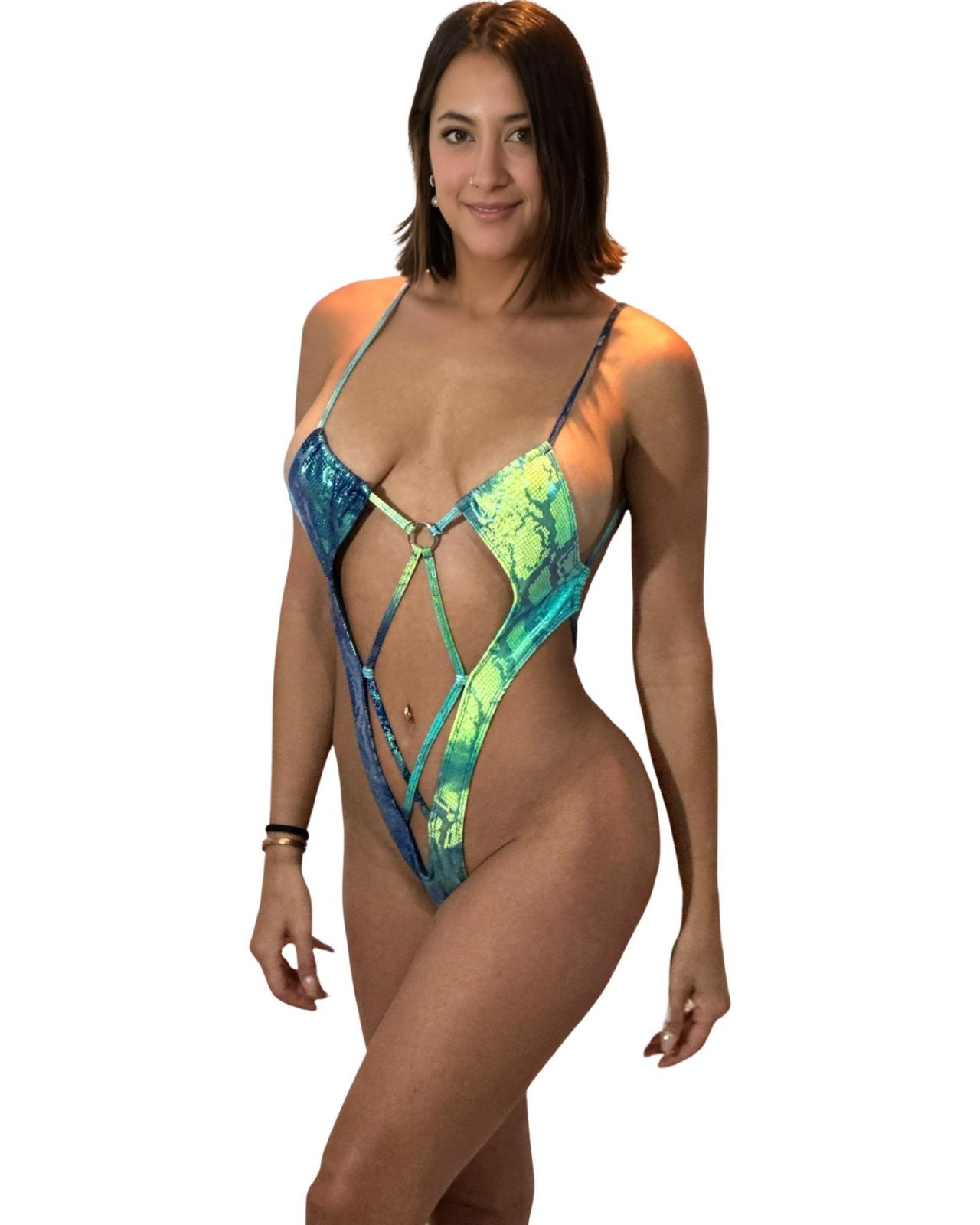 10F Body Aitana in hologram fabric, Without Stones