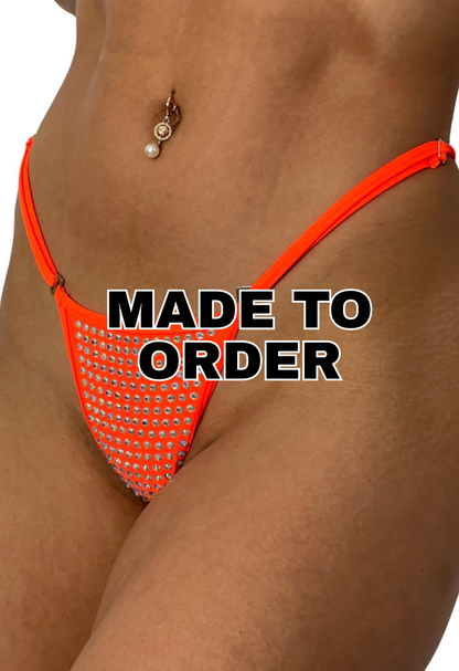 4A Woman's Loose Thread Without Triangle Back, With Stones - Made to order