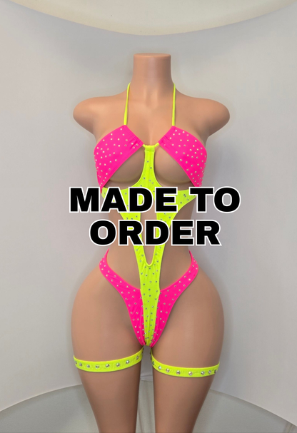 10A Body doble With Stones - Made to order